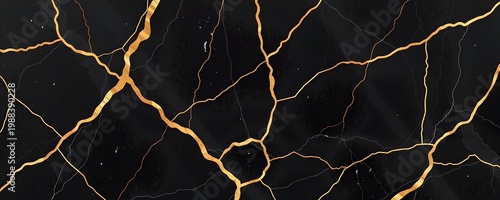 Luxury black marble stone texture with a lot of gold vein details used for so many purposes such ceramic wall and floor tiles and 3d PBR materials.