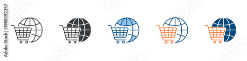 Ecommerce Icon Set Multiple Style Collection