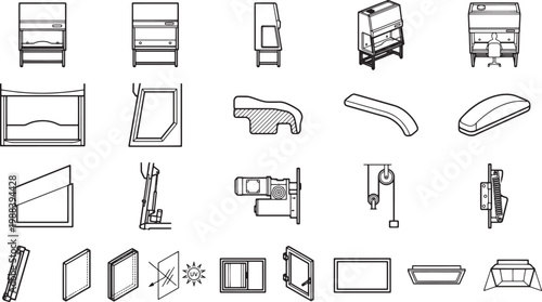An extensive collection of detailed engineering illustrations and precise drawings showcases the intricacies of industrial components. revealing the essence of design.