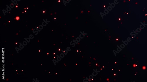 Blur particles circle rotate on color background. Glittering Particles With Bokeh.