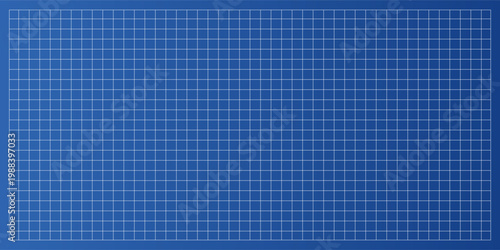 Vector blueprint background with graph grid and blue paper base. This blueprint bg is intended for architecture projects, construction plans, and engineering layouts.