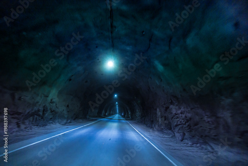 Stetinden Tunnel in Nordland in Norwegen