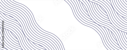 Texture of blue instant noodles pasta and spaghetti with geometric wavy lines.