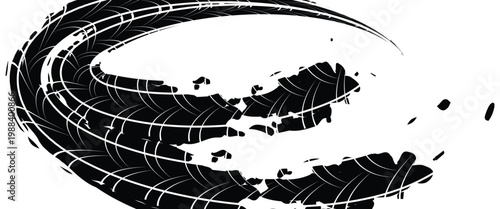 Tire tread marks, wheel textures, tire marks - car racing, motocross, drift, rally, off-road and others. modern