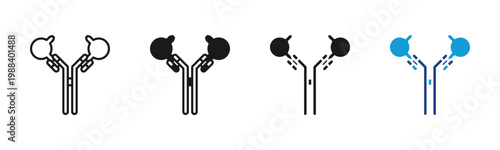 Antigen icon set multiple style collection