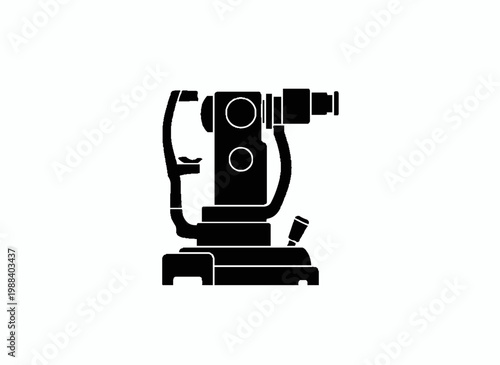Medical Instrument Silhouette: An elegant, high-contrast silhouette of a medical instrument, exuding a sense of precision, technology, and care.
