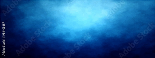 Vibrant deep blue abstract background and atmospheric aquatic design and dreamy texture and tranquil watercolor art and elegant gradient style.