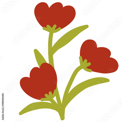 Red Flower Illustration
