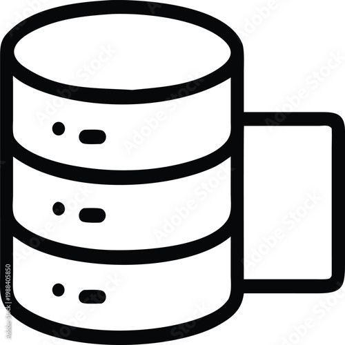 Oil barrel vector illustration of metal storage drum container design in cartoon style