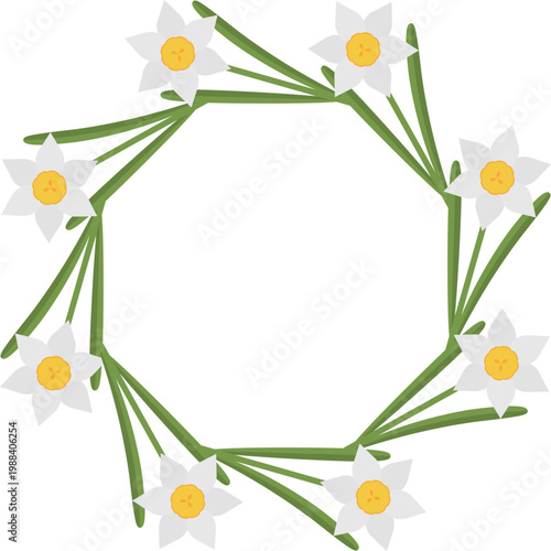 スイセンのフレーム