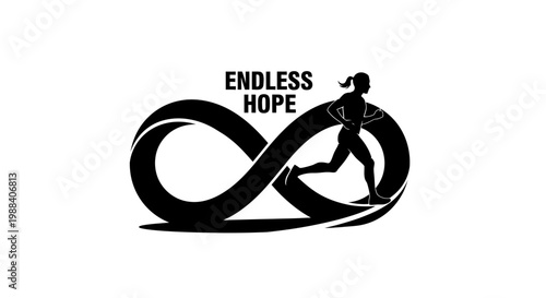 Running Through Eternity Symbolizing Strength, Determination, and Everlasting Hope for The Future