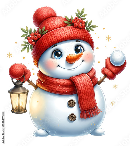 Cute Christmas Snowman