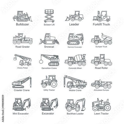 Icon sheet construction Design Vector illustration