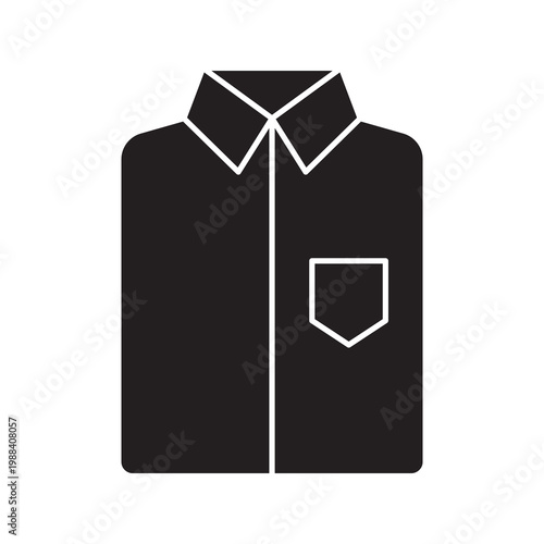 Folded shirt icon glyph