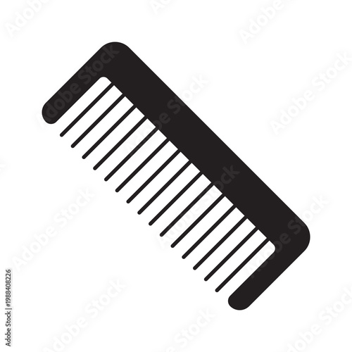 Hair comb icon glyph