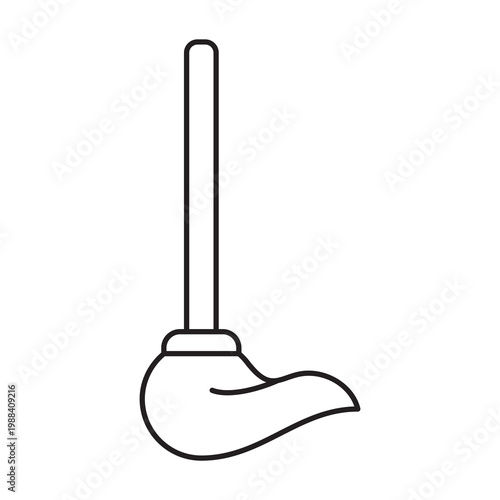 Mop head icon outline
