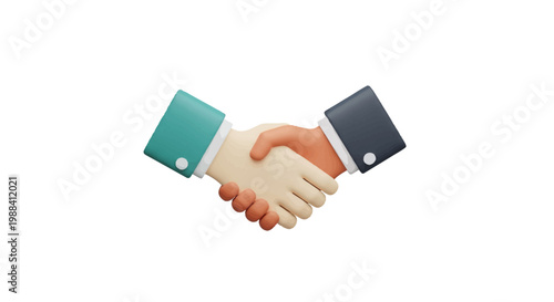 Business handshake icon representing partnership and agreement