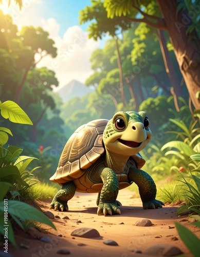 Cartoon turtle