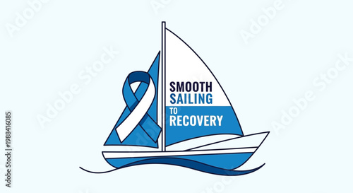 Smooth Sailing Toward Recovery: A Symbolic Nautical Journey of Hope and Perseverance
