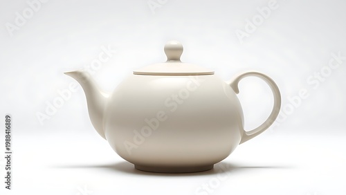 unanimity. A minimalist ceramic teapot with a seamless spout and smooth curves. bar promotions, beverage menus, designed for food & beverage menus and cafe branding, enhances appetite appeal.