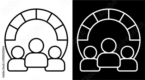 Performance White Icon Set Design