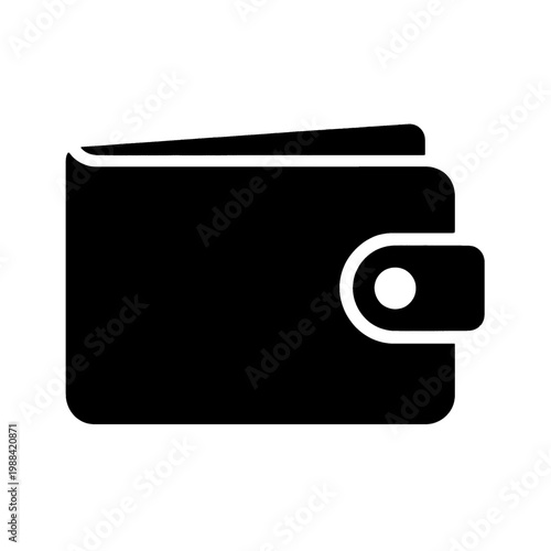 Wallet Icon Simple Minimalist Line Design