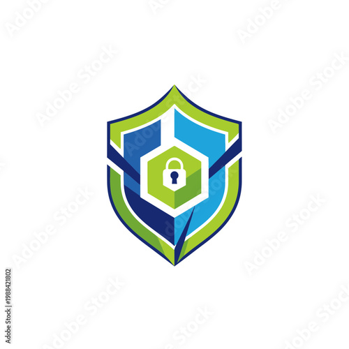 Modern Shield Icon Representing Digital Security And Protection Services