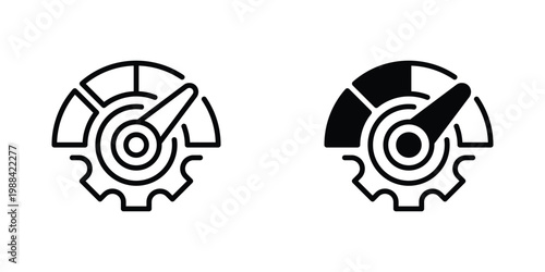 Key Performance Indicator Vector Line Icon for Business and Management