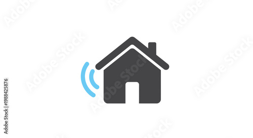 Smart Home Connectivity Icon Modern Design