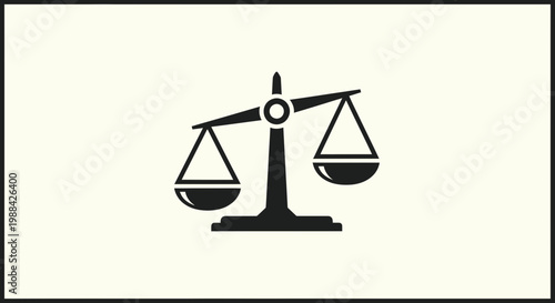 Symbolic Representation Of Balance, Justice, And Equilibrium Concept In A Visual Form