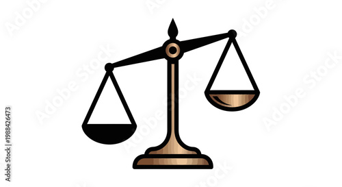 Symbolic Representation Of Fairness And Impartiality In Graphic Design Illustration