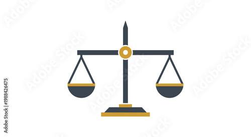 Symbolic Representation Of Fairness And Justice: A Modern and Minimalist Icon
