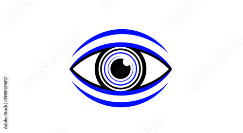 Stylized Eye Symbol Graphic Representation Vision Awareness Insight