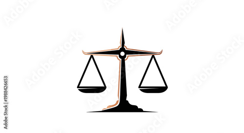Symbolic Representation of Justice and Balance for Legal Professionals or Institutions