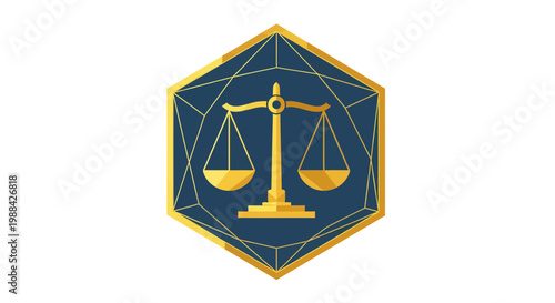 Symbolic Representation Of Justice And Legal Fairness With Modern Geometry Elements