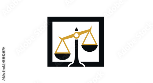 Symbol of Justice and Legal Precision: A Contemporary Graphic Representation