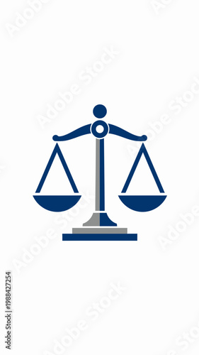 Symbolizing Ethical Equilibrium Scales of Justice for Legal Concept Illustrating Fairness