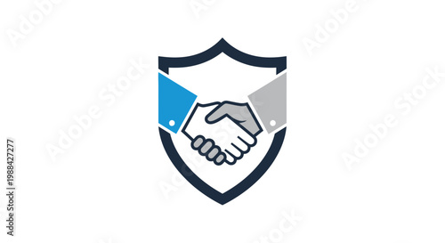 Symbolizing Trust and Collaboration Within a Secure Shield for Partnerships