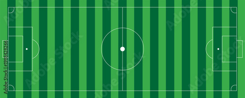 Football field. Football field lines style. Black field and stadium outline scheme on white background.