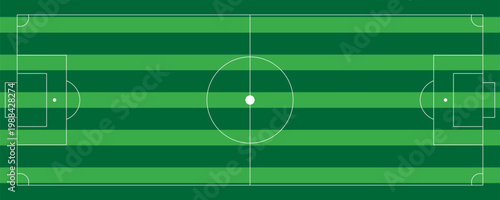 Football field. Football field lines style. Black field and stadium outline scheme on white background.