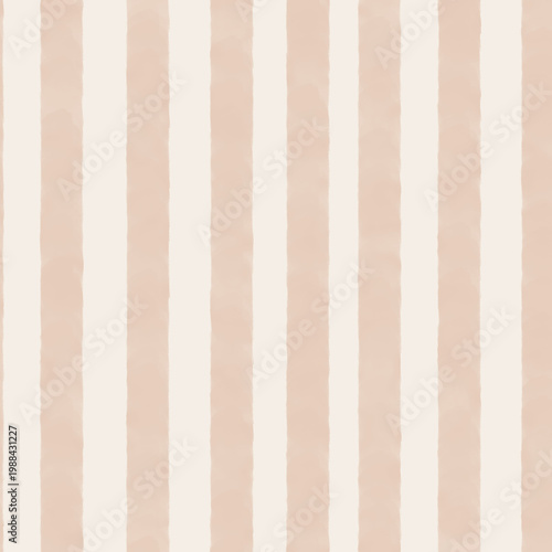 Seamless beige striped pattern with soft neutral tones. Minimal classic design feels warm and elegant and perfect for textile or background.