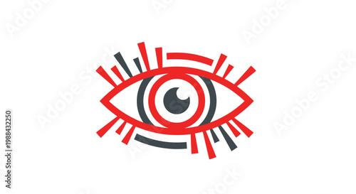 Vivid Eye Abstract Design Modern Graphic Element