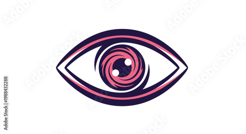 Vortex Pupil Vision Symbol Abstract Graphic Design