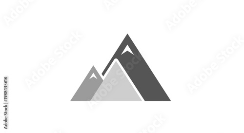 Graphic Representation of Mountain Peaks.