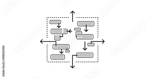 Flowchart diagram with arrows and boxes.