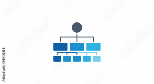 Flowchart diagram with blue boxes.