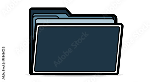 Folders Stacked Office Organization.