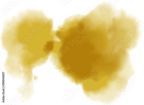 Watercolor stain decoration