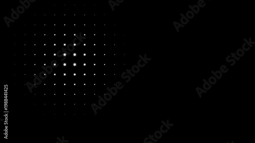 High quality 4K motion graphics asset featuring a orbit movement over a classic digital grid. Professional animation for technology video backgrounds.