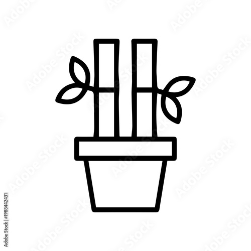 Potted plant illustration